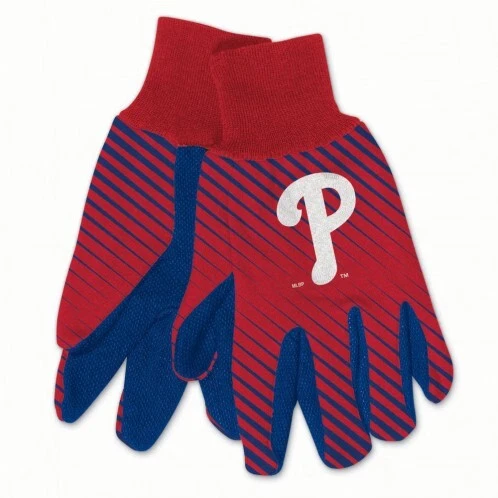 Philadelphia Phillies Gloves Two Tone Style Adult Size - Special Order - Image 1 of 1