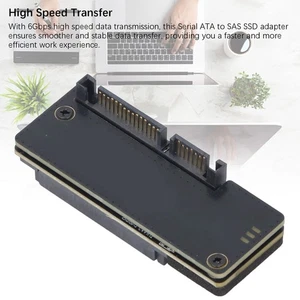 Serial ATA To SAS Adapter 6Gbps SSD Hard Disk Drive Serial ATA 22 Pin 7 15Pi NEW - Afbeelding 1 van 12
