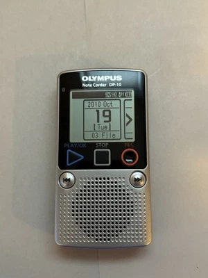Olympus Note Corder DP-10 Digital Voice Recorder Handheld Speaker TESTED - Image 1 of 4
