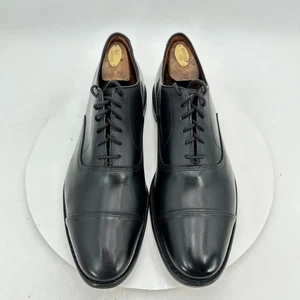 Allen Edmonds Park Avenue Men Size 11D Black Leather Cap Toe Oxford Shoes - Picture 1 of 12