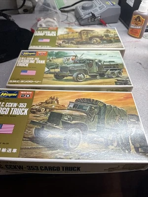 Camiones Hasegawa 1/72 GMC TROOP, camiones de combustible y volteo 2-nuevos 1 arrancados  Foto 1 de 4