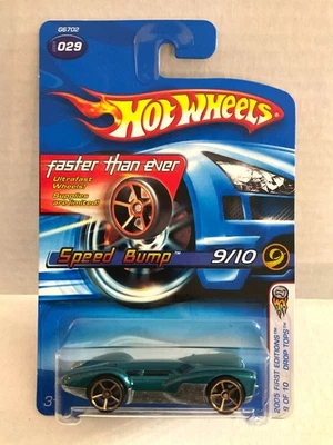 Hot Wheels FASTER THAN EVER FTE - SPEED BUMP - 2005 First Editions #029 Green - Image 1 of 3