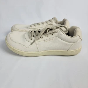 WHITIN Men's Wide Barefoot Shoes W882 Beige Canvas Zero Drop Sole Size US 9.5 - Picture 1 of 11