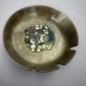 Bovano of Cheshire Copper Enamel Round Circle dish Ashtray 5” Vtg - Picture 1 of 4