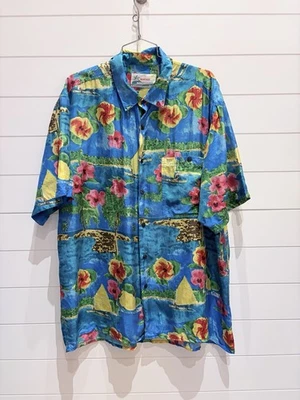Montage Tropics 100% Silk Hawaiian Shirt XL - Image 1 of 4