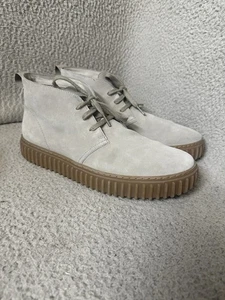 Clarks Torhill Desert Boots Mens 12 Grey Suede Casual Chukka Shoes - Picture 1 of 7