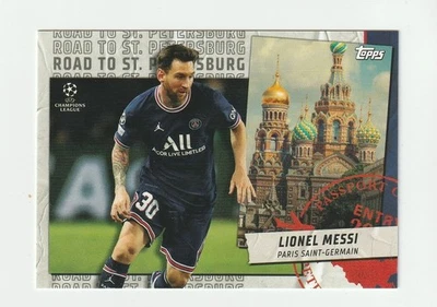 2021-22 Topps UCL Collection - Road to St. Petersburg #RSP-18 Lionel Messi card - Image 1 of 2