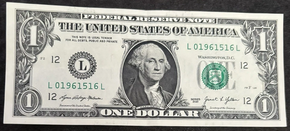 2021 San Francisco $1 Bill May 16th 1961 Birthday/Anniversary Note - Image 1 of 2