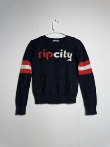 Vintage NBA Portland Trail Blazers Rip City Youth Sweater - Size Small (8) - Picture 1 of 6
