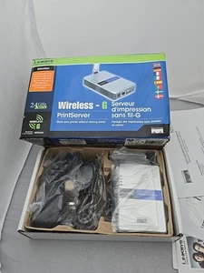 Cisco-Linksys WPS54G Wireless-G 802.11g Print Server. - Photo 1/5