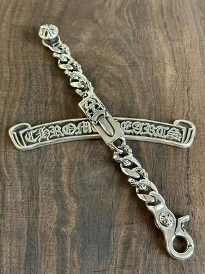 7.5英寸镀铬心形手链 — 第 1/4 张图片