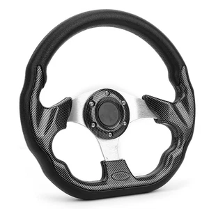 Ι 320MM Car Steering Wheel Carbon Fiber Style Racing Drift With Horn Button - Picture 1 of 12