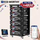 ECO-WORTHY 30.72kWh 6Pack 48V 100AH LiFePO4 Battery UL9540 & UL1973 & CEC Listed