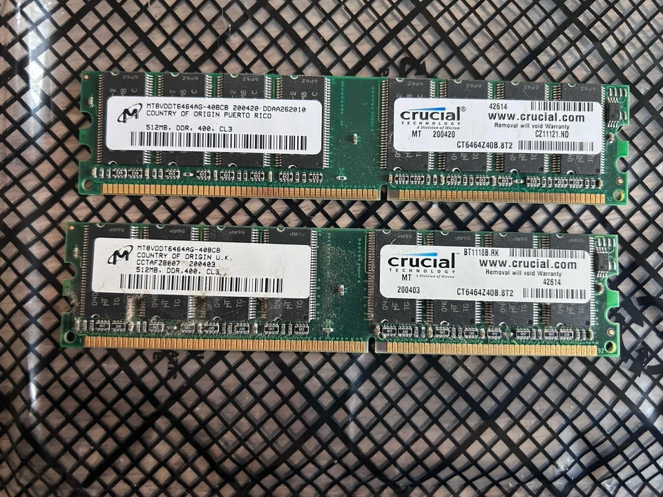 Crucial ct6464z40b.8t2  512MB Memory RAM - Image 1 of 1