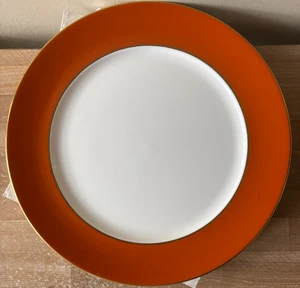 Schönes Royal Crown Derby 4er Set Terrakotta Band Ladegerät oder Hackteller - Bild 1 von 5