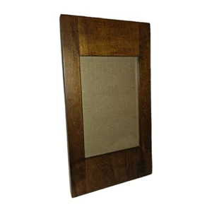 Pottery Barn Brown Wood Frame Portrait Or Landscape Table Wall Wooden - Picture 1 of 14