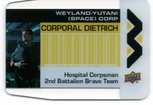 Aliens Movie (UD 2018) Plexi Business Card Insert WY-5 / CORPORAL DIETRICH - Picture 1 of 2