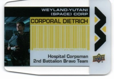 Aliens Movie (UD 2018) Plexi Business Card Insert WY-5 / CORPORAL DIETRICH - Image 1 of 2