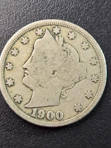 1900 Liberty Head V Nickel FREE SHIPPING! Lot # 1 - Picture 1 of 8