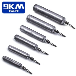 10~30Pcs Fishing Drop Shot Weights Pencil Shaped Fishing Weights Sinkers Rolling - Picture 1 of 13