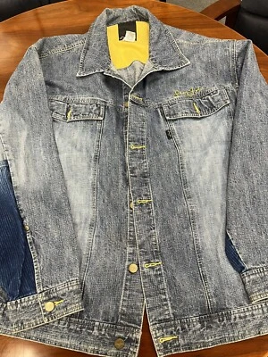 Chaqueta Sean John Negra Denim Y Pana XXL Vintage Retro Años 90 Hip Hop Foto 1 de 4
