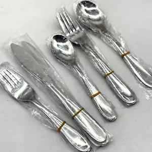Edelstahl Besteck Markenlos fünfteiliges Gedeck für 3 Gabel Messer Löffel - Bild 1 von 4
