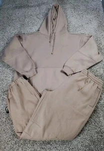 Vintage Koman Track Suit XL Mens Brown Baggy Fit Straight Leg Heavyweight Y2K  - Picture 1 of 15