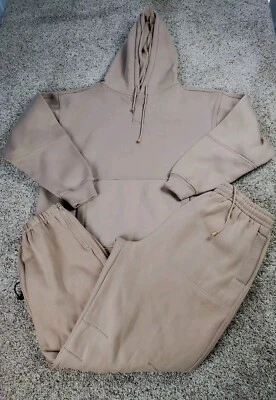 Vintage Koman Track Suit XL Mens Brown Baggy Fit Straight Leg Heavyweight Y2K  - Image 1 of 4