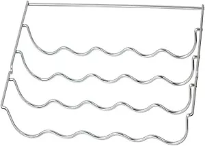 UNIVERSAL Fridge Bottle Shelf Wine Rack Refrigerator Holder Chrome 457mm x 290mm - Picture 1 of 36