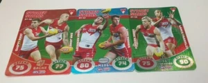 2018 TeamCoach Battle Teams Sydney Swans - Jones, Lloyd, Parker, Kennedy 3 cards - Picture 1 of 1