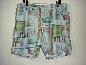 Tommy Bahama Relax Surf Shorts Herren L mehrfarbig Mesh gefüttert Outdoor - Bild 1 von 12