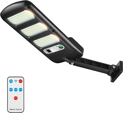 990000LM LED Solar Flood Light Security Motion Sensor Outdoor Yard Street Wall - Image 1 of 4