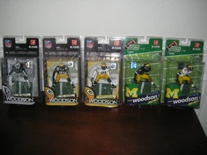 MCFARLANE NFL 25 & NCAA CHARLES WOODSON COLLECTOR CHASE VARIANT #153/1000 LOT - Picture 1 of 4