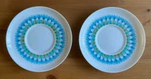 NORITAKE JAPAN 6922 BAHAMA DESIGN - 2 x SAUCERS (15.5cm) - Picture 1 of 3