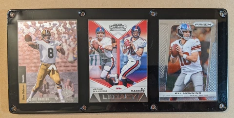 ARCHIE MANNING ELI MANNING 3 CARD PLAQUE OLE MISS NEW ORLEANS NEW YORK GIANTS Cover