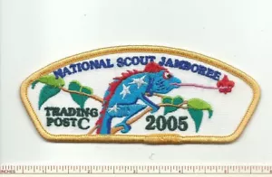 EB SCOUT BSA 2005 NATIONAL JAMBOREE TRADING POST CHAMELEON PB FDL PATCH INSIGNIA - Bild 1 von 1