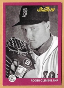 ROGER CLEMENS BOSTON RED SOX #14 - LEAF STUDIO NM-MT 1991 - Picture 1 of 2