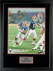 Jim Kelly & Thurman Thomas autografo Buffalo Bills 16x20 foto incorniciata JSA - Foto 1 di 1