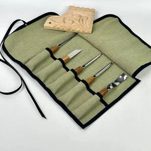 Wood carving toolset for chip cand relief carving, Carving start set, Chisels - Picture 1 of 8