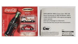 Matchbook Coca Cola Bear, 50's, 60's & 70's Collection Lot of 6 - Picture 1 of 7
