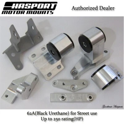 Kit de montagem Hasport para trocas de motor da série H no 88-91 Honda Civic/ CRX 62A - Imagem 1 de 2