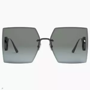 Dior 30Montaigne S7U B0B0 Black Dark Grey Gun metal Square Oversize Sunglasses - Picture 1 of 2