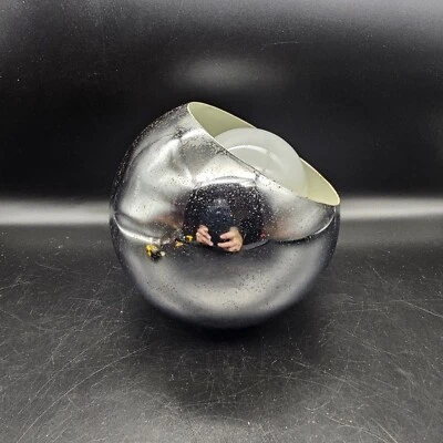 Mid Century Sonneman Style Chrome Eyeball Hanging Light Lamp MCM  - Image 1 of 4