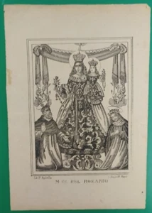 ARTE-STAMPA POPOLARE DEVOZIONALE-ANTICA LITOGRAFIA APICELLA-NAPOLI-800 - Foto 1 di 2