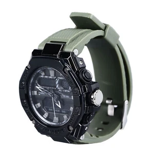Men LED Digital Sports Watch Dual Time Zone Alarm Stopwatch EL Backlight For BUN - Picture 1 of 24