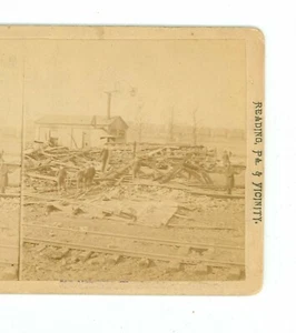 B4029 P&RRR Paint Shop Destroyed By Cyclone, Allentown, Pennsylvania D - Picture 1 of 3