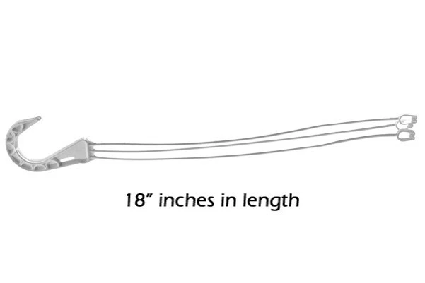 Perchas de plástico blanco de 10 - 18" para colgar cestas, macetas colgantes Foto 1 de 1