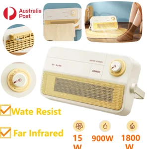 2IN1 Electric Heater Fast Heating Remote Fan Cooler Portable 1800W Home Room AU - Picture 1 of 11