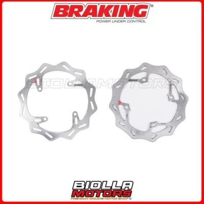 KIT DISCHI FRENO BRAKING SUZUKI RMZ 250 2011 -  ANTERIORE + POSTERIORE [WAVE FIS — 第 1/4 张图片