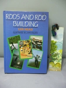 FISHING ROD BUILDING BOOK+MARK by LEN HEAD*1984*FIRST EDITION HARDBACK* FREE P&P - Foto 1 di 9